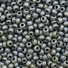 Miyuki rocailles Perlen 8/0 - Metallic matte silver gray 8-2002